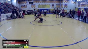 106 lbs Cons. Round 4 - Rocco Duygulu, Mocco Wrestling vs Christopher Schnobrick, Cowboy Wrestling Club