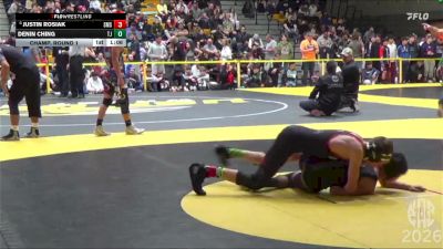 116 lbs Champ. Round 1 - Denin Ching, Toby Johnson vs Justin Rosiak, Sutter Middle School