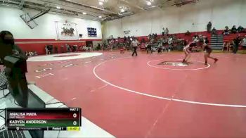 135 lbs Cons. Semi - AnaLisa Mata, East Valley vs Kadyen Anderson, Unattached