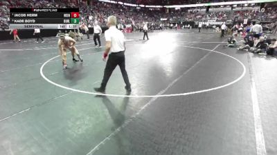 D1-165 lbs Semifinal - Jacob Herm, Neenah vs Kade Boyd, Burlington