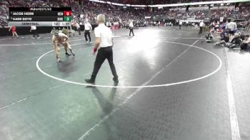D1-165 lbs Semifinal - Jacob Herm, Neenah vs Kade Boyd, Burlington