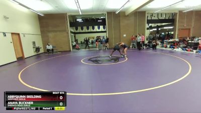 130lbs Cons. Round 4 - AbbyQuinn Skelding, Westview (Girls) vs Anaya Buckner, Emerald Ridge (Girls)