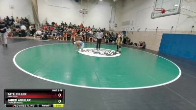 113 lbs Champ. Round 1 - Tate Zeller, Saratoga vs Jared Aguilar, Thunder Ridge
