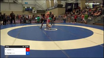 97 kg Round Of 16 - Faustin Lopez, NMU-OTS vs Chad Porter, Sunkist Kids Wrestling Club