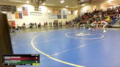 132 lbs Cons. Round 3 - Evan Rodriguez, Cathedral Catholic vs Omar Menendez, Franklin