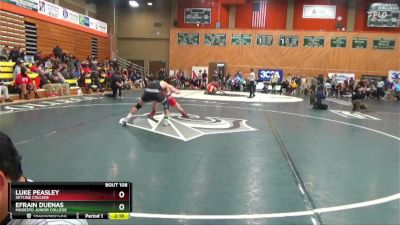 174 lbs Cons. Round 1 - Efrain Duenas, Modesto Junior College vs Luke Peasley, Skyline College