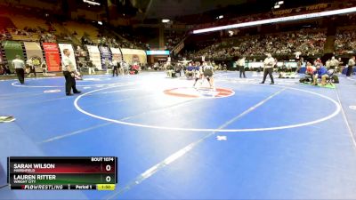 145 Class 1 lbs Champ. Round 1 - Sarah Wilson, Marshfield vs Lauren Ritter, Wright City