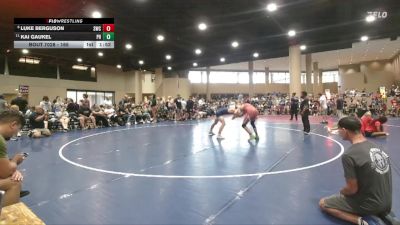 165 lbs Champ. Round 2 - Kai Gaukel, Pace HS vs Luke Berguson, Stronghold Wrestling Club