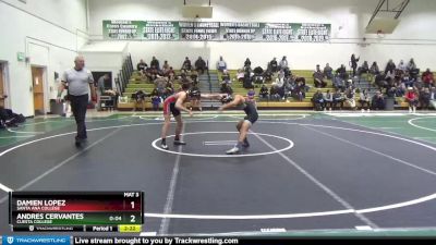 125 lbs Cons. Round 1 - Andres Cervantes, Cuesta College vs Damien Lopez, Santa Ana College