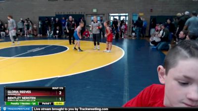 84 lbs Semifinal - Bentley Nersten, Steelclaw Wrestling Club vs Gloria Reeves, Washington