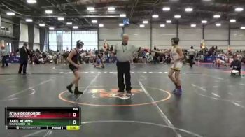 100 lbs Round 2 (6 Team) - Ryan DeGeorge, Buxton Intensity vs Jake Adams, Nauman Red