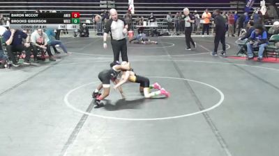 50 lbs Consi Of 8 #1 - Baron McCoy, American MMAW vs Brooks Giberson, Wrecking Crew Wrestling Academy