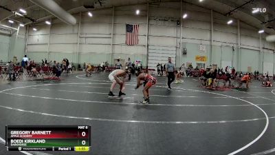 144 lbs Quarterfinal - Gregory Barnett, Apple Academy vs Boedi Kirkland, Darkhorse