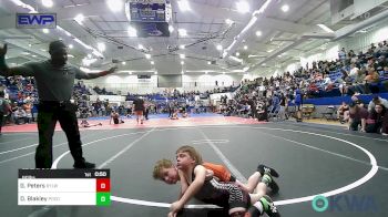 60 lbs Consi Of 8 #2 - Gabe Peters, Roland Youth League Wrestling vs Dozer Blakley, Pocola Youth Wrestling