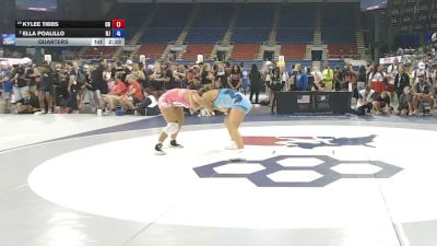 155 lbs Quarters - KyLee Tibbs, Ohio vs Ella Poalillo, New Jersey