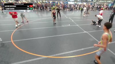 120 lbs Champ. Round 2 - Liam Davis, Unattached vs Jacob Rhodes, Wrestling University