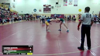 157 lbs Semifinal - Max Stedeford, Mercyhurst vs Cooper Warshel, Pitt-Johnstown