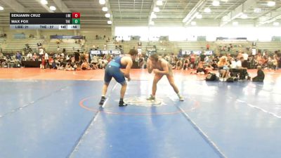 195 lbs Rr Rnd 1 - Benjamin Cruz, Liberty High School - HSB vs Max Fox, The Academy Wrestling Club - HSB