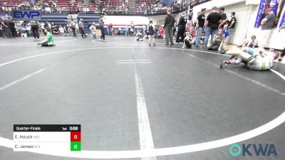 61 lbs Quarterfinal - Easton Houck, Norman Grappling Club vs Case James, Blaine County Grapplers