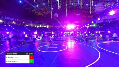 126 lbs Consi Of 32 #2 - Gavin Barrett, Cherry Creek vs Austin Esparza, Liberty Common