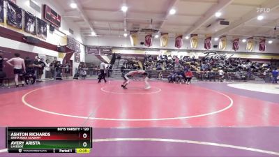 120 lbs Cons. Round 4 - Ashton Richards, Santa Rosa Academy vs Avery Arista, Lakeside