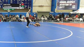 141 lbs Quarterfinal - Jared Hood, Emmanuel College vs Kyle Moore, Southern Maine