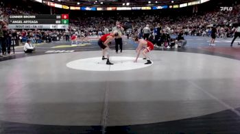 5A 132 lbs Cons. Round 3 - Angel Arteaga, Minico vs Conner Brown, Sandpoint