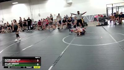 80 lbs Quarterfinal - Kyler Wright, Unattached vs Alton Bromley, Upstate Uprising