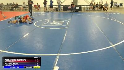 92 lbs Quarterfinals (8 Team) - Alesandro Restrepo, New York Blue vs Manuel Mota, Colorado