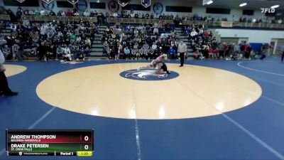 175 lbs Semifinal - Drake Petersen, St. Croix Falls vs Andrew Thompson, Baldwin-Woodville