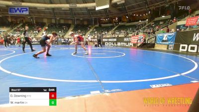 125 lbs Consi Of 32 #1 - Daxton Downing, Kansas Young Guns vs Wyatt Martin, Grapple Academy