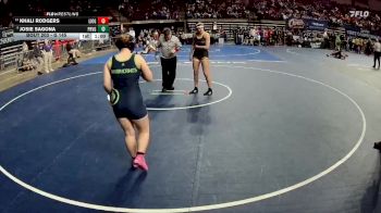 G 145 lbs Cons. Round 2 - Khali Rodgers, Live Oak Girls vs Josie Sagona, Prairieville Girls