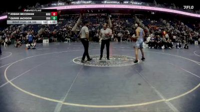 2A 165 lbs Cons. Round 1 - Josiah McCowan, North Stanly vs Quivis Jackson, SouthWest Edgecombe High School