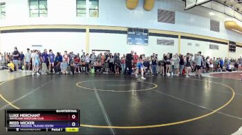 106 lbs Quarterfinal - Luke Merchant, Whiteland Wrestling Club vs Reed Wicker, Warrior Regional Training Center