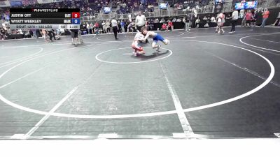 122 lbs Consolation - Justin Ott, East Kansas Eagles vs Wyatt Weekley, Marksmen