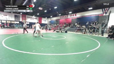 285 lbs Cons. Semi - George Llamas, Montclair vs Dayne Dalmas, Yorba Linda