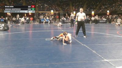 55 lbs Round Of 32 - Ryan Aten, Central Columbia vs Joshua Kostovick, Corry