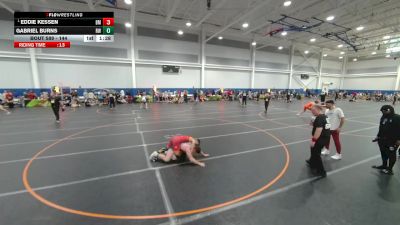 144 lbs Champ. Round 2 - Eddie Kessen, Unattached vs Gabriel Burns, Roundtree Wrestling