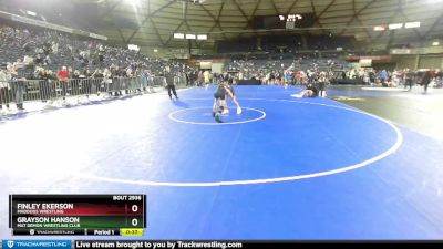 97 lbs Semifinal - Finley Ekerson, Maddogs Wrestling vs Grayson Hanson, Mat Demon Wrestling Club