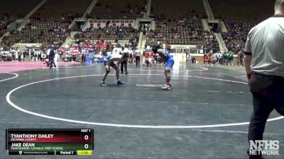 182 lbs Quarterfinal - TyAnthony Dailey, Escambia County vs Jake Dean, Montgomery Catholic Prep School