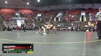 144 lbs Quarterfinals (8 Team) - Jack Zehnder, Romeo HS vs Kyle Jelinek, Davison HS