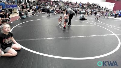 46 lbs Quarterfinal - Wyatt Noel, Cowboy Wrestling Club vs Stetson Manuel, Newkirk Takedown Club