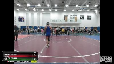 110 lbs Cons. Round 3 - Chloe Temple, Tabb vs Marin Tocco, Norwin