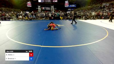 132 lbs Rnd Of 64 - Aidan Wells, SD vs Elijah Brosius, PA