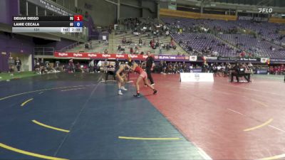 131 lbs Semis & 3rd Wb (16 Team) - Deijah Diego, Pacific University vs Lanie Cecala, Augustana (IL)