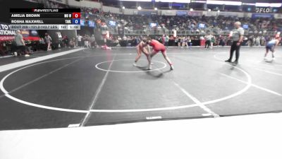 131.2-143.7 lbs Round Of 32 - Amelia Brown, MO West Championship Wrestling Club vs Rosha Maxwell, Tahlequah Wrestling Club