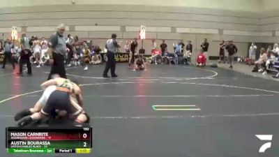 150 lbs Quarterfinals (8 Team) - Austin Bourassa, Untouchables Black vs Mason Carnrite, Aggression Legionaries