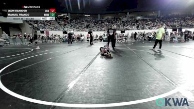 60 lbs Consi Of 16 #2 - Leon Bearden, Skiatook Youth Wrestling vs Manuel Franco, Norman Grappling Club