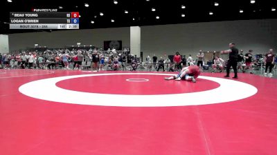 285 lbs Champ. Round 1 - Beau Young, KS vs Logan O'Brien, TX