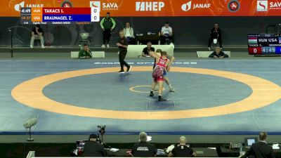 87 kg Rd Of 16 - Zac Braunagel, USA vs Istvan Takacs, HUN
